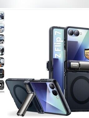 Foldable Z Flip7 Phone Case with Kickstand